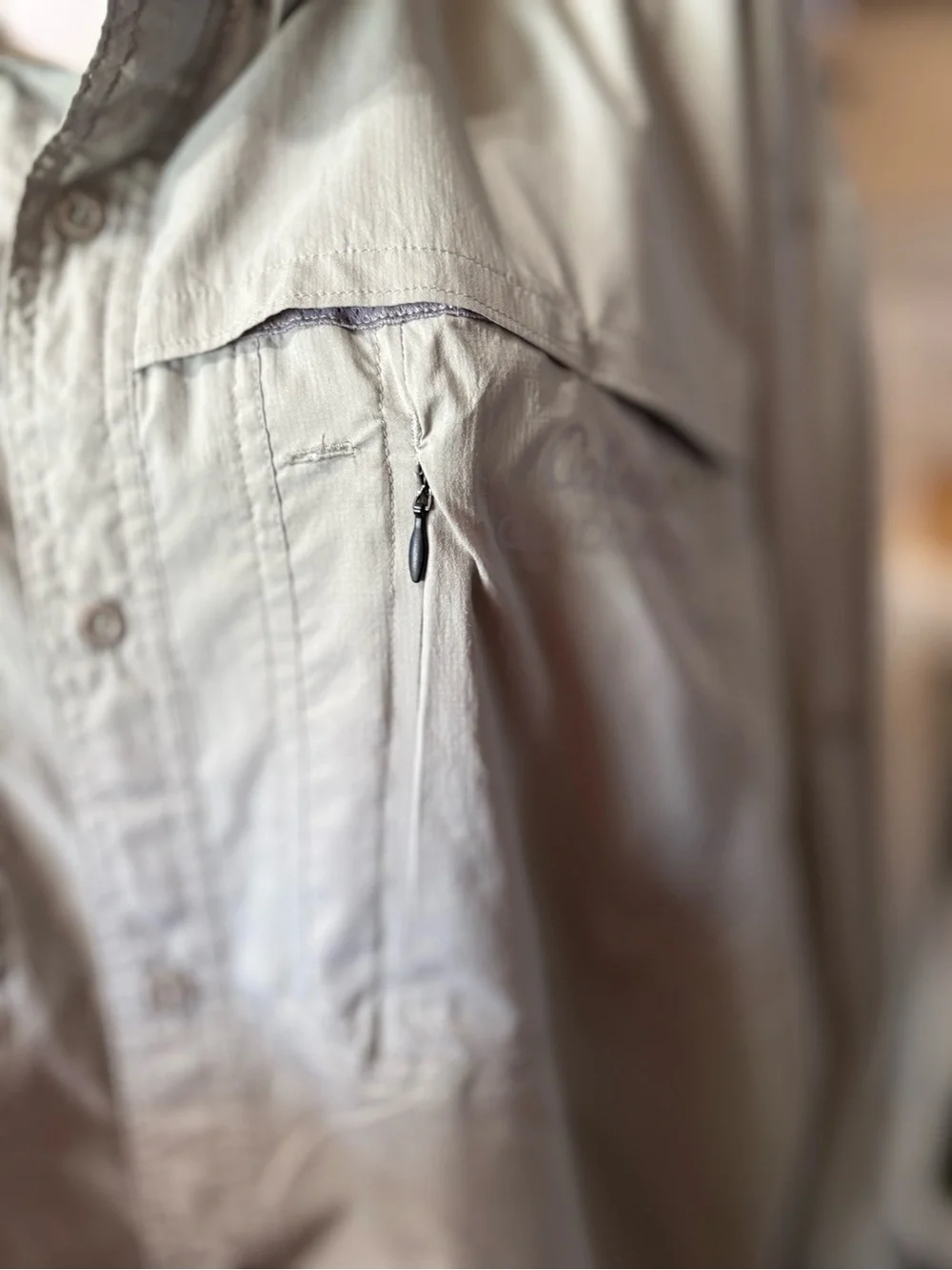 Cabela's Men's Light Gray Outdoor Shirt Jacket